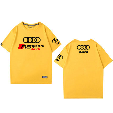 T-shirt RS Audi Quattro Imprimé Col Rond Homme Manches Courtes